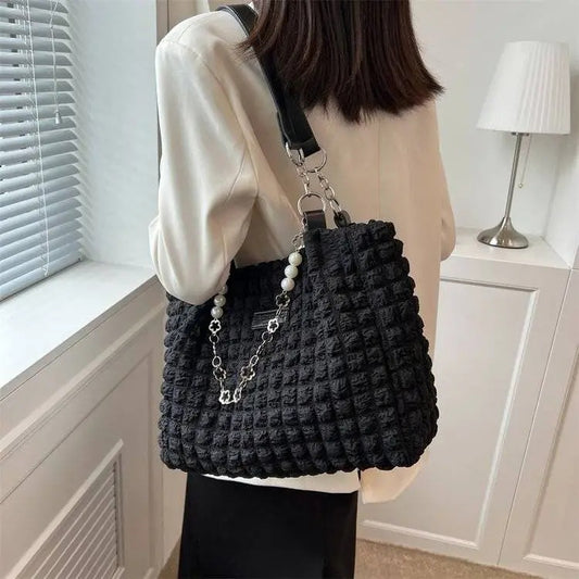 Bolso Tote Impermeable Acolchado para Mujer