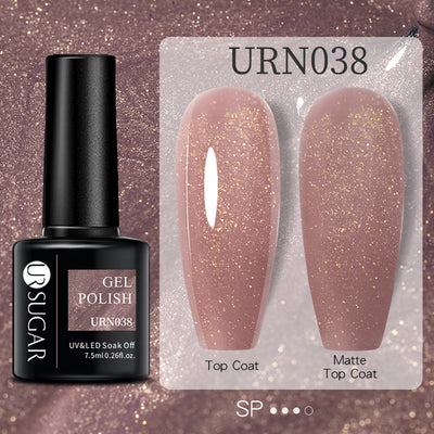 Esmalte de Uñas Gel Brillo Negro, Blanco y Rojo Efecto Mate - Image 12