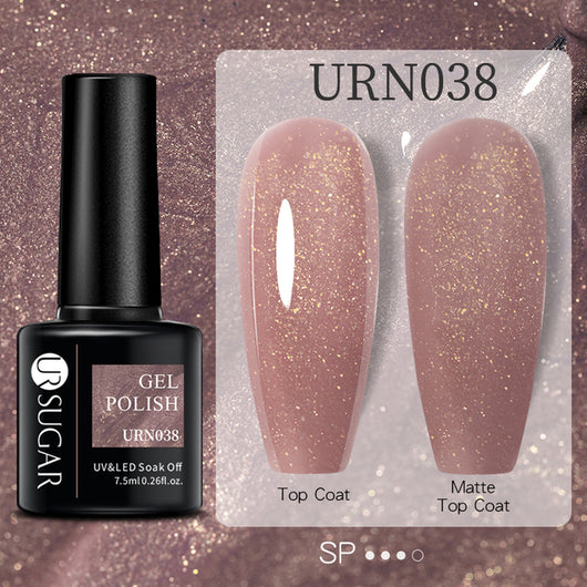 Esmalte de Uñas Gel Brillo Negro, Blanco y Rojo Efecto Mate - Image 12