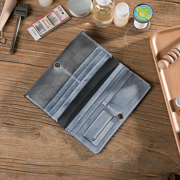 Material para Billetera Artesanal de Cuero con Acabado Mate Encerado