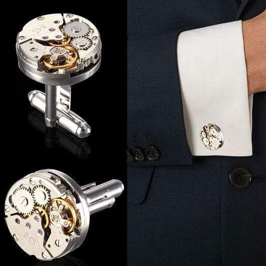 Gemelos con Movimiento de Reloj Mecánico para Hombre - Image 3