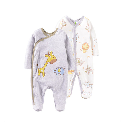 Pijama Enterizo de Algodón para Bebé 0-12 Meses con Bordados Animados - Image 6