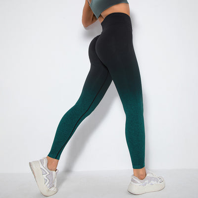 Leggins Yoga Degradado Sonrisa Ajuste Cadera Mujer