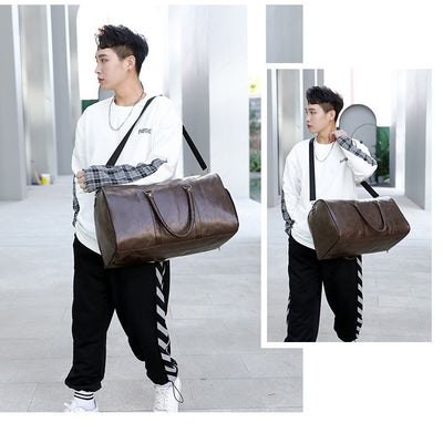 Maleta de Viaje Ejecutiva PU Capacidad Grande - Bolsa Retro para Viajes Cortos - Image 18