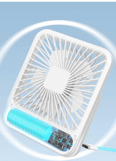 Ventilador de Escritorio Portátil Recargable USB Ultrasilencioso - Image 7