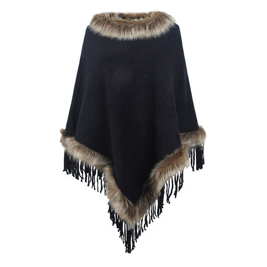 Capa Tejida con Borlas para Mujer - Diseño Elegante de Importación - Image 5