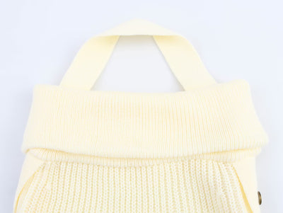 Top Tejido sin Espalda con Cuello Colgante - Colores Lisos Verano - Image 18