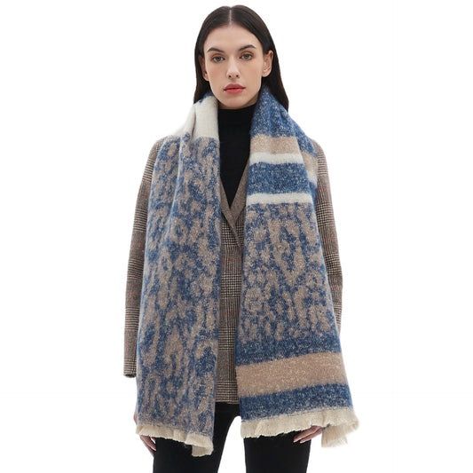Bufanda Leopardo Unisex de Moda Europea y Americana - Image 2