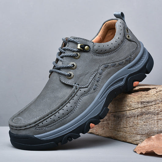 Botas de Senderismo en Cuero Genuino con Suela Reforzada para Hombre - Image 12