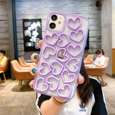 Funda iPhone 11 12Pro Max Amor 3D - Diseño Elegante y Protección Premium - Image 5