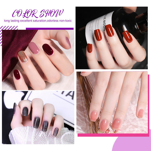Set de 60 Colores de Esmalte de Uñas Removible con Adhesivo Funcional - Image 19