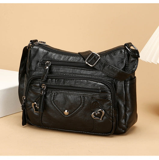 Bolso Bandolera de Lujo Versátil con Diseño Multicapas Espacioso - Image 44