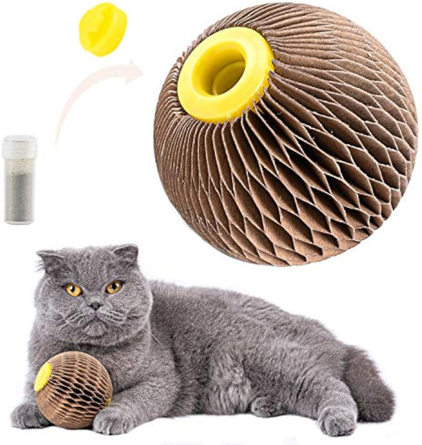 Pelota de Catnip Rellenable para Gatos - Juguete Interactivo Antiaburrimiento - Image 2