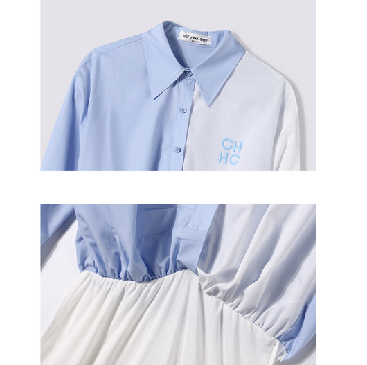 Blusa Manga Larga con Contraste de Letras para Mujer - Image 7