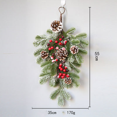 Árbol Navideño Invertido de Piña de Pino Americano para Colgar - Image 5