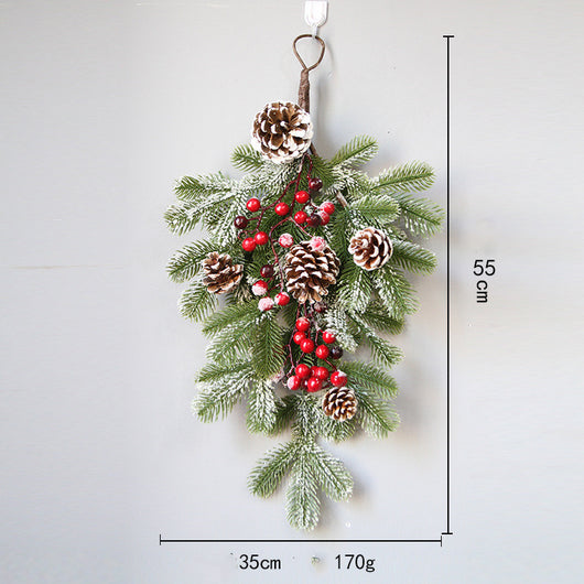 Árbol Navideño Invertido de Piña de Pino Americano para Colgar - Image 5