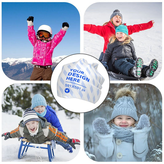 Gorro de Punto Grande y Cálido para Niños - Versátil y Cómodo - Image 2