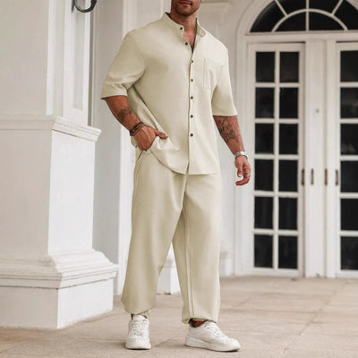 Pantalones Cortos Casuales de Algodón y Lino para Hombre - Image 6