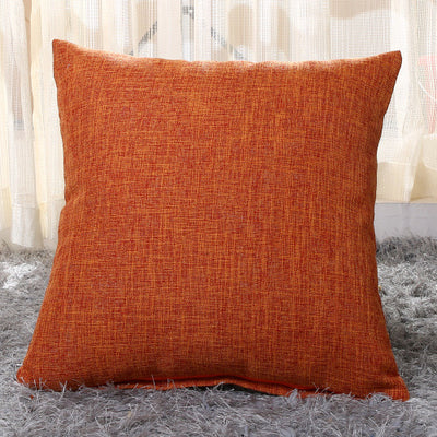 Funda de Almohada de Lino Natural Color Sólido para Sofá y Cama - Image 19
