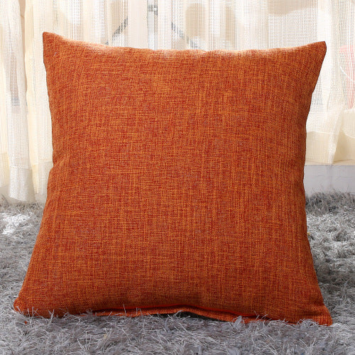 Funda de Almohada de Lino Natural Color Sólido para Sofá y Cama - Image 19