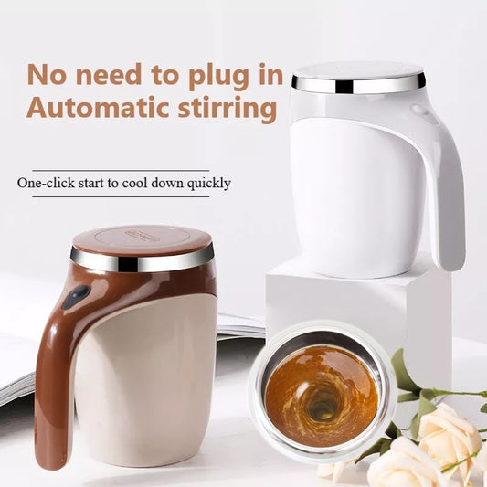 Taza Agitadora Automática Recargable con Tecnología Magnética