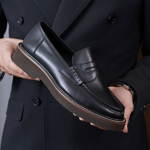Zapatos de Cuero Transpirables para Hombre - Estilo Ejecutivo Casual
