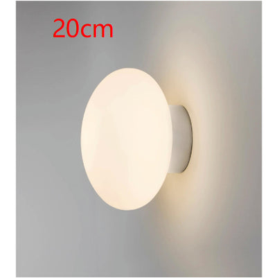 Lámpara de Pared Minimalista Blanca en Vidrio Estilo Hongo - Image 13