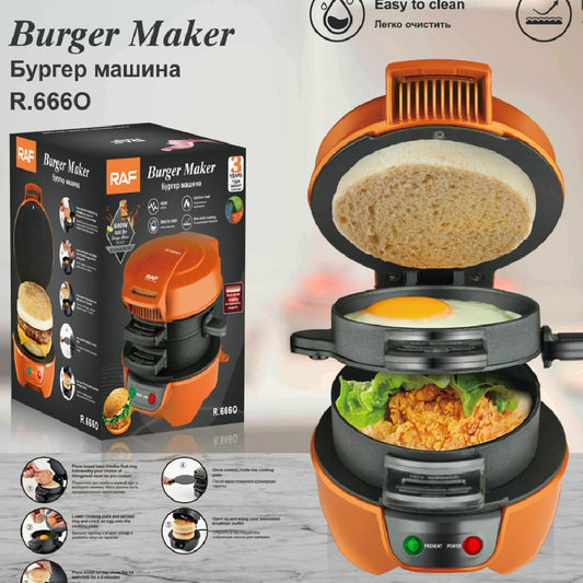 Máquina para Hacer Pan y Sándwiches Multifuncional con Plancha Eléctrica