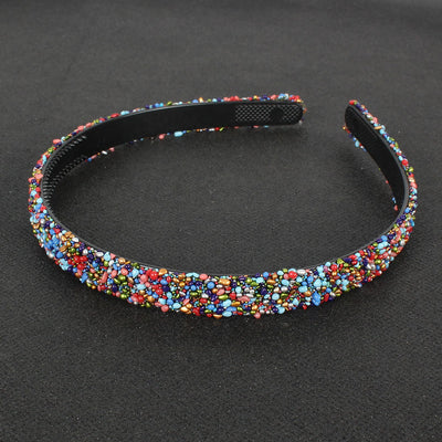 Diadema Semicircular Retro con Diamantes de Colores - Image 13