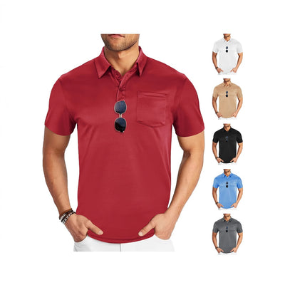 Camisa Casual Deportiva Transpirable con Cuello Solapa - Image 6