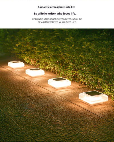 Luminarias Solares de Columna Cuadrada para Patios y Jardines - Image 16
