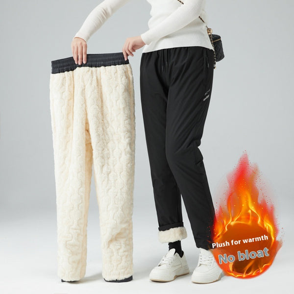 Pantalones Tácticos Impermeables Acolchados con Lana de Cordero para Hombre y Mujer - Image 6