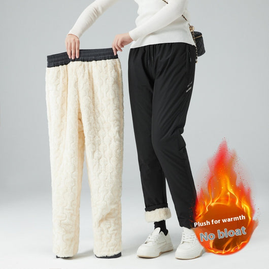 Pantalones Tácticos Impermeables Acolchados con Lana de Cordero para Hombre y Mujer - Image 6
