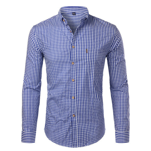 Camisa Cuadros Hombre Manga Larga Primavera Otoño - Image 3