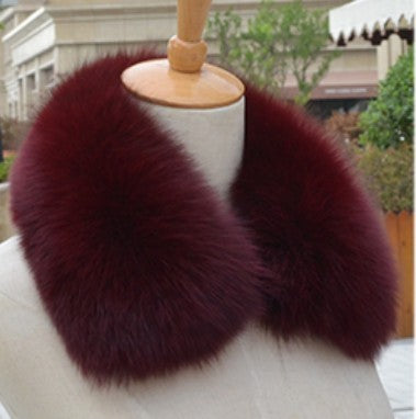 Cuello de Piel de Zorro con Mapache Real Auténtico - Image 25