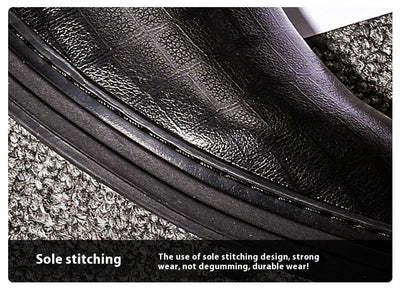 Zapatos Casuales de Cuero Genuino Británicos para Hombre - Tallas Grandes - Image 19