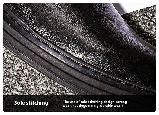 Zapatos Casuales de Cuero Genuino Británicos para Hombre - Tallas Grandes - Image 19