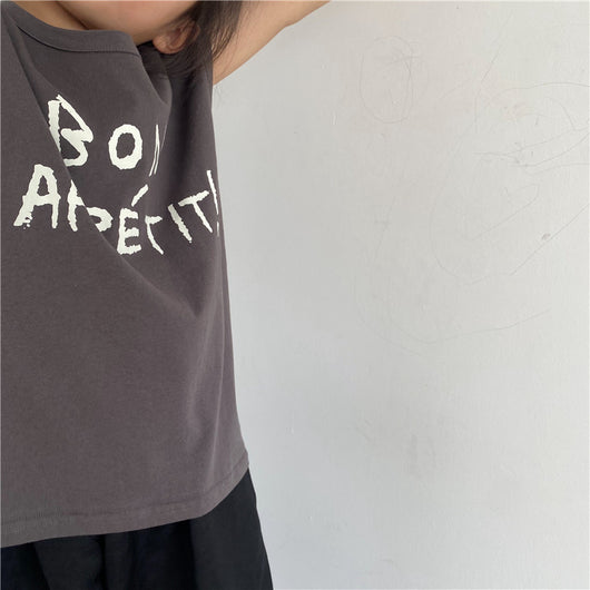 Chaleco Infantil Estampado con Letras - Top Suelto y Cómodo para Niños y Niñas - Image 20