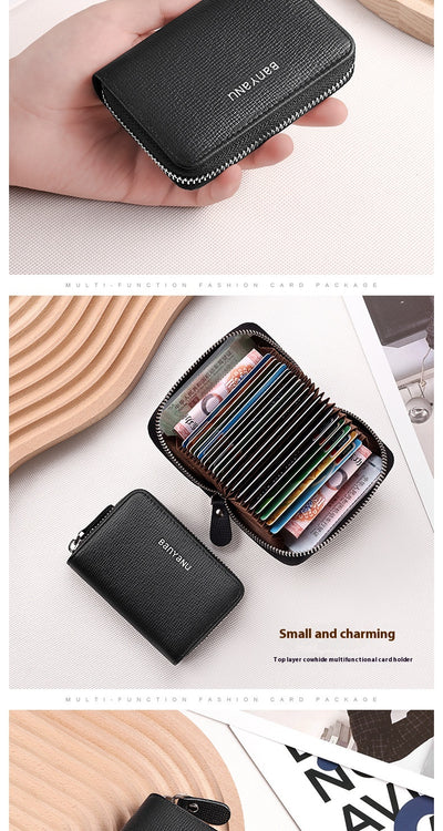 Cartera Minimalista de Cuero para Mujer - Organizador Compacto - Image 36
