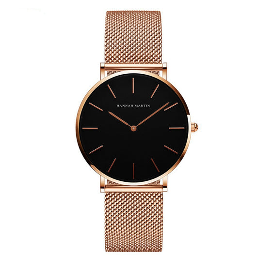 Reloj de Hombre Cuarzo Oro Rosa Ultra Delgado con Correa de Acero Doble Aguja - Image 27