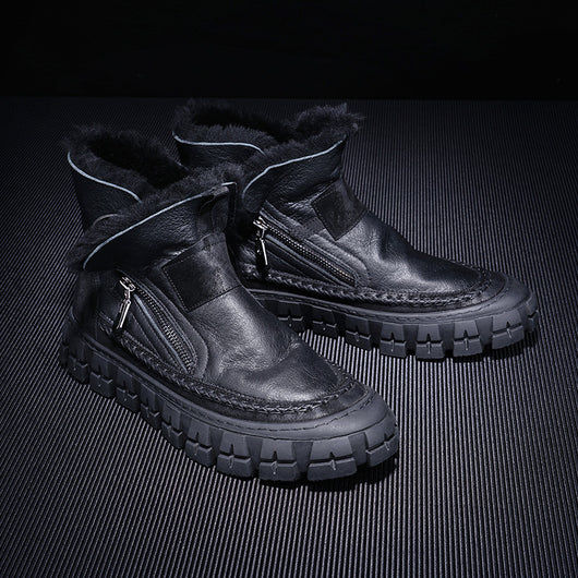 Bota New Fur One para Hombre - Cuero, Lana y Forro Polar - Image 11