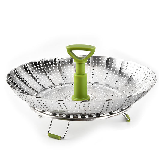 Colador Plegable con Asa para Verduras y Canastas de Vapor - Image 3