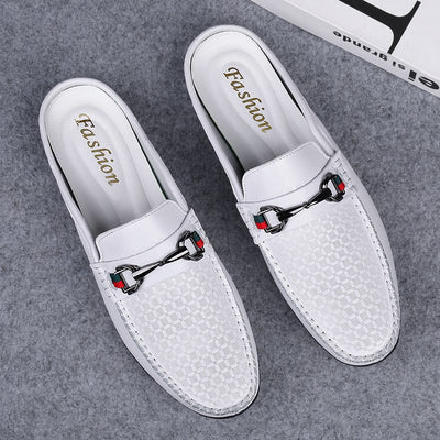Pantuflas Hombre Cuero Casual - Mocasines Cómodos Sin Cordones - Image 9
