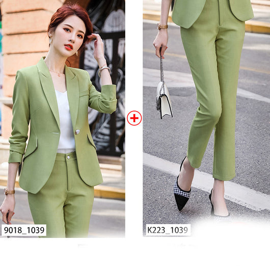 Traje Profesional para Mujer en Colores Sólidos - Elegancia y Temperamento - Image 9