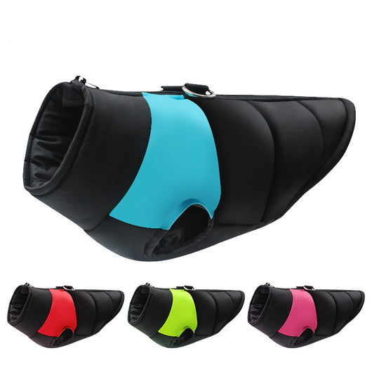 Abrigo Impermeable Acolchado para Perros - Chaleco Térmico con Cierre de Cremallera