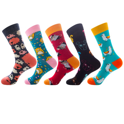 Calcetines Jacquard de Moda Unisex con Diseño Animal - Image 24