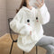 Suéter Hoodie de Lana Cordero con Orejas Largas Adorables