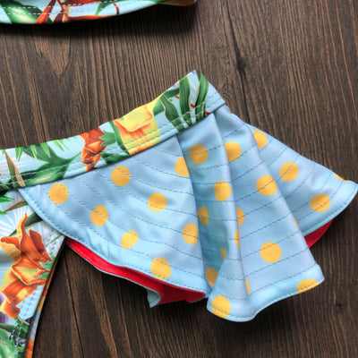 Bikini para Dama con Estampado Industrial y Espalda Descubierta - Image 9