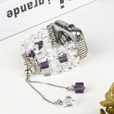 Correa de Reloj Cristal Cuadrado Grande con Elasticidad - Image 3