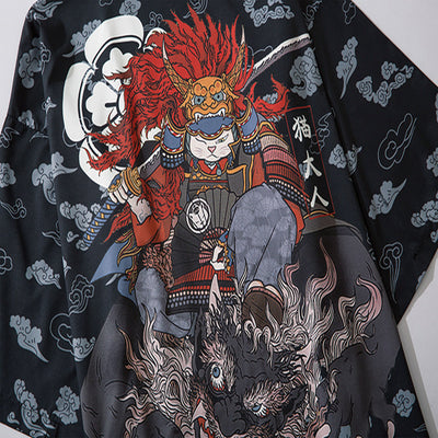Bata Taoísta Japonesa Suelta sin Botones - Capa Kimono Elegante - Image 4